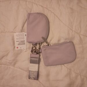 Lululemon Dual Pouch Wristlet W/Metallic Wordmark